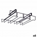 Glazen Voet Ijzer 36 x 7,5 x 26 cm (6 Stuks)