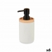 Soap Dispenser Berilo 91037 White Wood Resin Plastic 9,5 x 18,5 x 7,8 cm (6 Units)