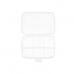 Ask med fack Transparent Plast 21,5 x 8 x 14,6 cm (12 antal)