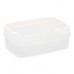 Doos met vakjes Wit Transparant Plastic 21,5 x 8,5 x 15 cm (12 Stuks)