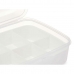 Doos met vakjes Wit Transparant Plastic 21,5 x 8,5 x 15 cm (12 Stuks)