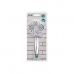 Shower Rose Berilo 177 Silver Metal Plastic 8,5 x 21 x 8,5 cm (12 Units)