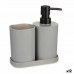 Set da Bagno Nero Grigio polipropilene (12 Unità)