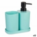 Conjunto de Banho Berilo B8108-S3-MINT Preto Verde Polipropileno (12 Unidades)