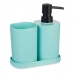 Conjunto de Banho Berilo B8108-S3-MINT Preto Verde Polipropileno (12 Unidades)