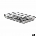 Organizator pentru tacâmuri Negru Metal 26 x 4,7 x 35,5 cm (6 Unități)