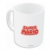 Cană tip Halbă Super Mario Alb Ceramică Roșu (350 ml)