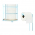Toilettenpapierrollenhalterung Blau Metall Bambus 16,5 x 63,5 x 16,5 cm (4 Stück)