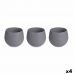 Set of pots Ibergarden ES0501102S3 Anthracite Plastic 16,5 x 16,5 x 14,5 cm (4 Units)