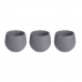 Set of pots Ibergarden ES0501102S3 Anthracite Plastic 16,5 x 16,5 x 14,5 cm (4 Units)