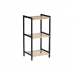 Etagère de salle de bains Berilo WR5503-3-464 Noir Naturel 35 x 30 x 70 cm