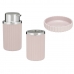 Set da Bagno Berilo 3318-4 Rosa Plastica (12 Unità)