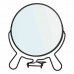Palielināmais Spogulis Melns Dzelzs 15,5 x 18 x 1,5 cm (12 gb.)