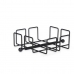 Napkin holder Black Metal 19,3 x 6,5 x 19,3 cm (6 Units)