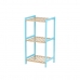 Bathroom Shelves 35 x 30 x 70 cm Blue Natural Bamboo Pine