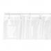 Rideau de Douche 180 x 180 cm Plastique PEVA Transparent (12 Unités)