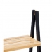 Raft de Baie Negru Natural Bambus lemn de pin 40,3 x 81,5 x 30 cm