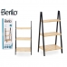 Badeværelse reol Berilo WR5504-3-430 Sort Natur 40,3 x 81,5 x 30 cm