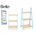 Scaffale da Bagno Berilo WR5504-3-433 Azzurro Naturale 40,3 x 81,5 x 30 cm