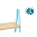 Scaffale da Bagno Berilo WR5504-3-433 Azzurro Naturale 40,3 x 81,5 x 30 cm