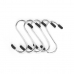 Hook for hanging up Kinvara 375 Silver Metal 7 cm Set (12 Units)