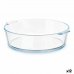 Platou pentru Servire Cu mânere Transparent Sticlă borosilicată 1,6 L 23 x 6 x 20 cm (12 Unități)