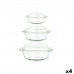 Keukenhaakjes Vivalto CA1-15-S3 Transparant Borosilicaatglas 700 ml 1 L 1,5 L Set (4 Stuks)