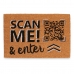 Дверной Коврик Scan Me! Натуральный 60 x 1 x 40 cm (12 штук)