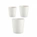 Conjunto de Vasos Ø 14 cm Ø 22 cm Ø 17 cm Cónica 3 Peças Branco