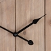 Zidni sat Prirodno Crna 60 x 4 x 60 cm DMF