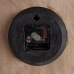 Ρολόι Τοίχου Φυσικό Μαύρο 60 x 4 x 60 cm DMF