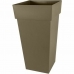 Blumentopf EDA XXL Tuscany Taupe Polypropylen karriert 43,3 x 43,3 x 80 cm