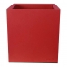 Vaso Riviera Vermelho Plástico Quadrado 40 x 40 cm