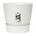 Vaso da Fiori con Piatto Elho Greenville Ø 39 x 36,8 cm Rotondo Bianco Plastica