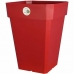 Vaso Riviera Vermelho Quadrado 49 x 49 x 50 cm