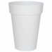 Vaso Riviera Branco Plástico Quadrado Ø 40 cm