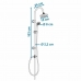 Colonne de douche Rousseau Sonora 2 Acier inoxydable 150 cm 50 cm