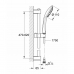 Doucheset Grohe Vitalio Joy Zilverkleurig Roestvrij staal 175 cm