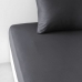 Drap housse TODAY 90 x 190 cm Noir Anthracite