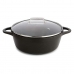 Casserole with lid Valira BLACK IND 28CM