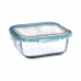 Lancheira 5five Simply Smart Azul Transparente Cristal 1,18 L 18,20 x 18,20 x 7,4 cm