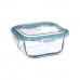 Kazeta na obědy 5five Simply Smart Modrý Transparentní Sklo 530 ml 13,8 x 13,8 x 6,8 cm