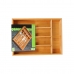 Bestekorganizer 5five Simply Smart Bruin Natuurlijk Hout Bamboe 34 x 25 x 4,5 cm