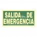 Schild Normaluz Salida de emergencia PVC