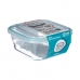 Box 5five Simply Smart Modrá Transparentná Sklo 800 ml 16 x 16 x 7,5 cm