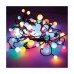 LED-lichtkrans Lumineo Cherry Multicolour 14 m