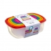 Lunchlådor, set 6 5five Simply Smart polypropen 300 ml 225 ml 175 ml 12,5 ml 0,3 g 245 ml Multicolour Rektangulär