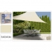 Tenda Ambiance Triangolare Crema Tessile (3,6 x 3,6 x 3,6 m)