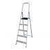 Opvouwbare ladder met 5 tredes EDM Aluminium (45 x 10,5 x 172 cm)