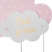 Карусель для детской кроватки Atmosphera Облака Розовый Деревянный MDF